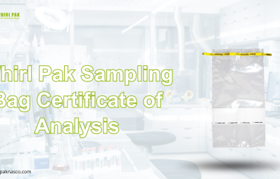 Whirl Pak Sampling Bag Certificate of Analysis